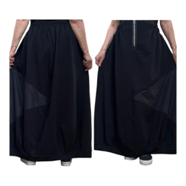dYb oversized katoen rok stretch zwart