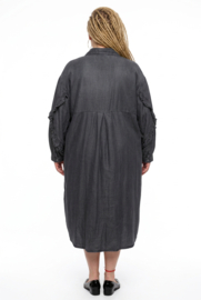 Vincenzo Allocca oversized tencel jeans blazer/vest/jurk apart