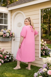 ITALIA MODA  viscose jurk/in meerdere kleuren