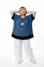 LaBass oversized viscose top/tuniek/niet doorschijnend /in meerdere kleuren