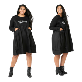 Pomme Rouge viscose A-lijn jurk stretch