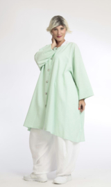 AKH oversized katoen A-lijn blazer/zomerjas tuniek apart