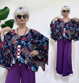 Naveed  oversized viscose jersey top/stretch