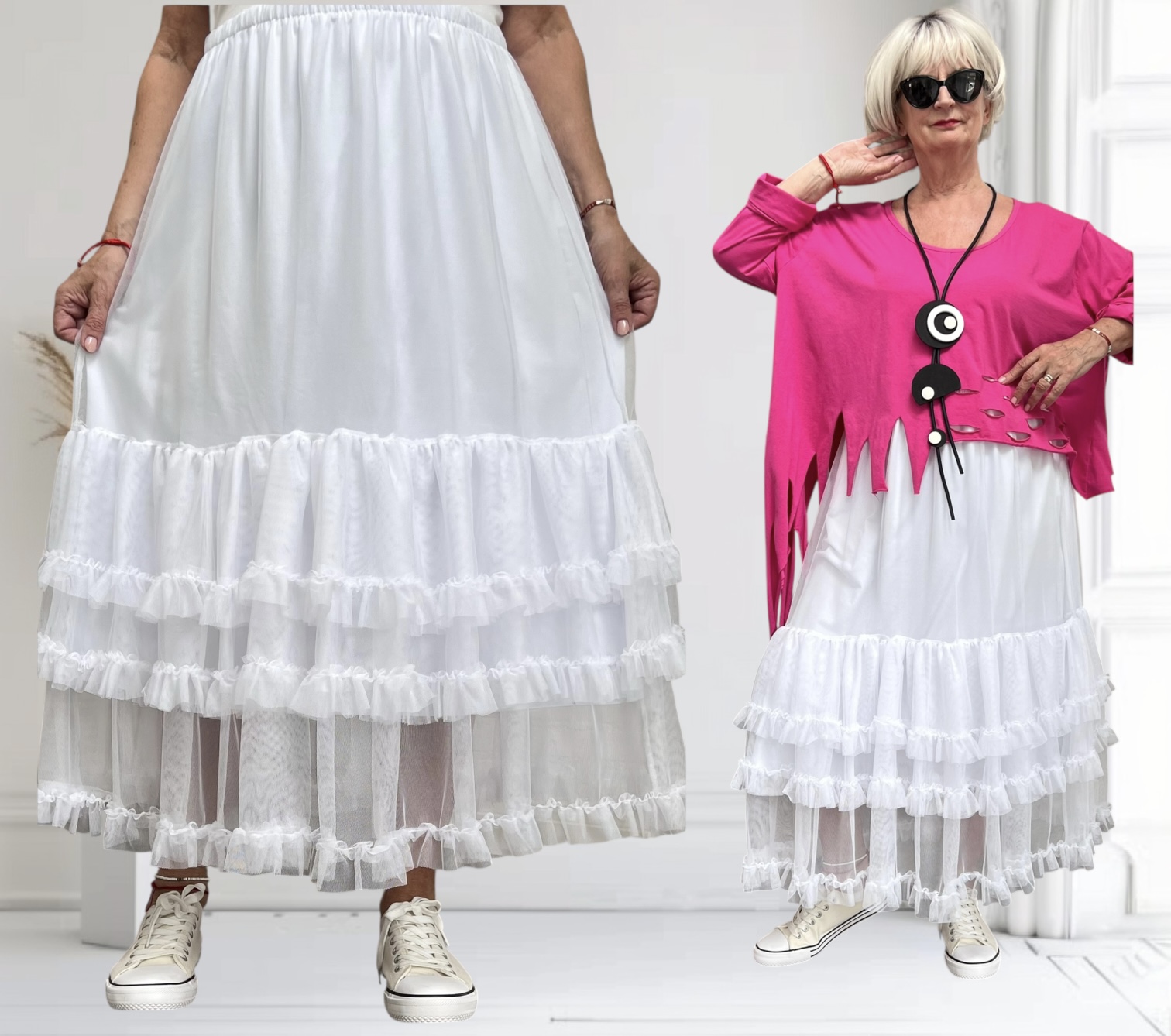 Vincenzo Allocca  oversized tule rok gevoerd/in meerdere kleuren