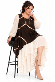 Moonshine de modieuze kleuring oversized  gebreide tuniek/top /in meerdere kleuren