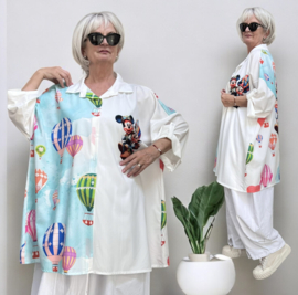 ITALIA oversized viscose blouse/hemd