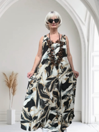 Sissi A-lijn viscose jurk apart /in meerdere kleuren