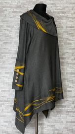 New Jersey viscose jersey A-lijn tuniek met col stretch
