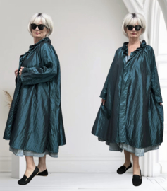 Gaga oversized A-lijn Taft blazer/jas/vest met zakken apart