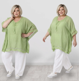 ITALIA MODA oversized katoen tuniek/poncho