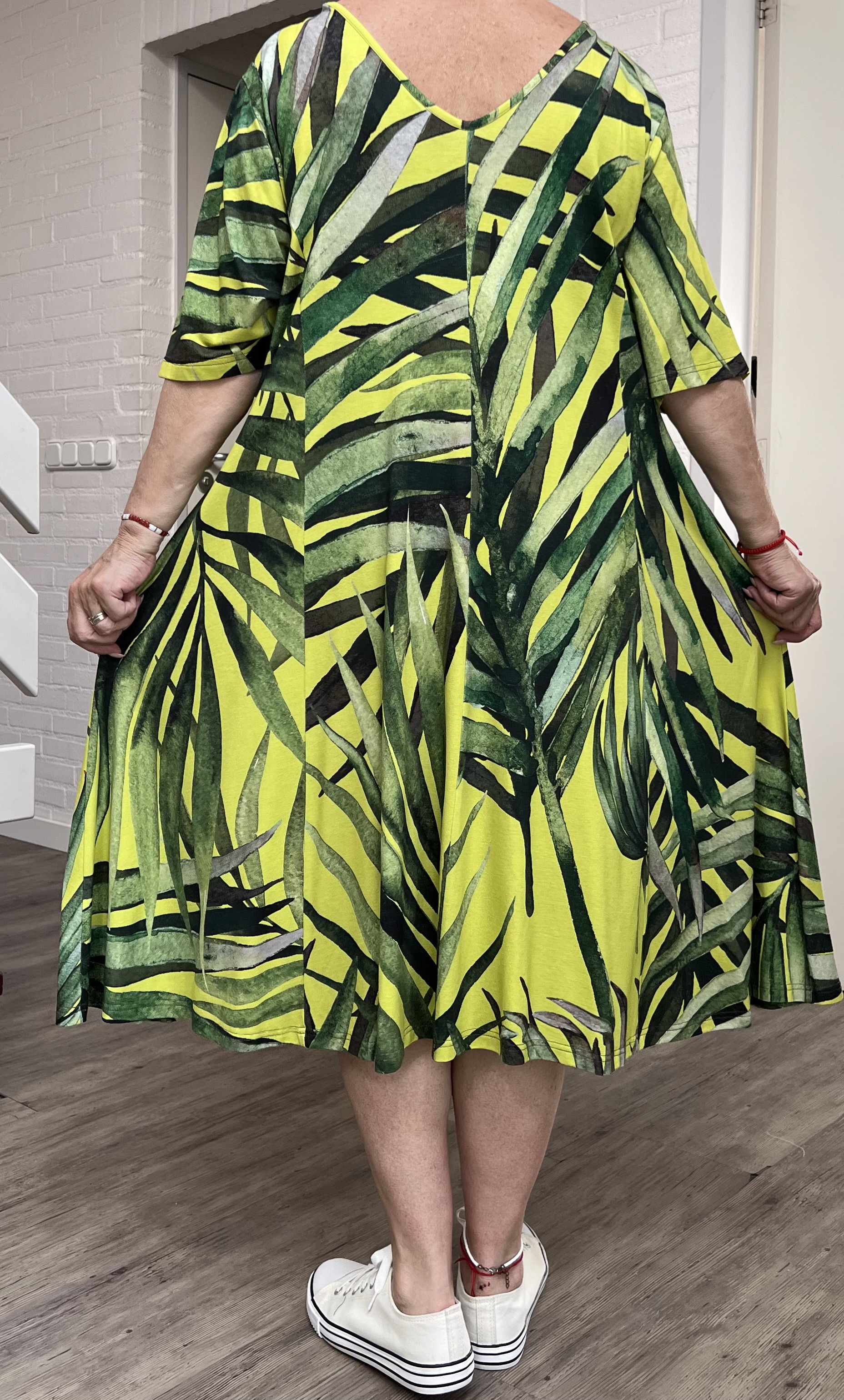 Ophilia viscose A-lijn jurk  stretch