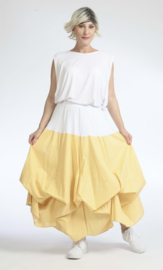 AKH oversized katoen rok met verstelbare plooien