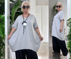 ITALIA  oversized katoen A-lijn  tuniek /stretch