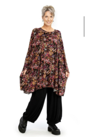 AKH oversized viscose tricot A-lijn tuniek  apart stretch
