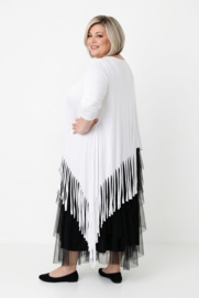 Moonshine oversized viscose A-lijn tuniek stretch/meerdere kleuren