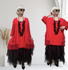 AKH oversized viscose A-lijn tuniek /apart/stretch/in meerdere kleuren