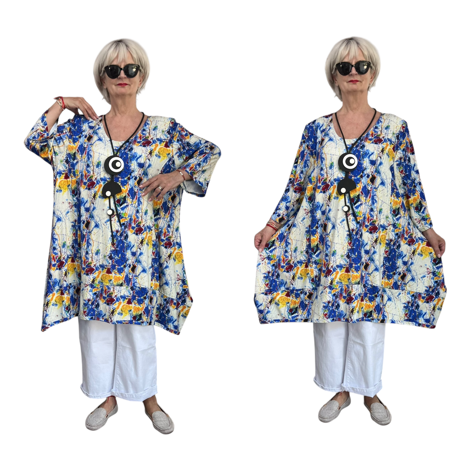 New Jersey viscose A-lijn jurk/tuniek/ stretch