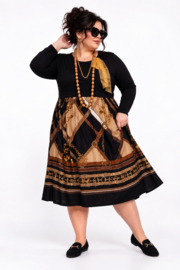 ITALIA MODA katoen/viscose jurk met zakken /stretch