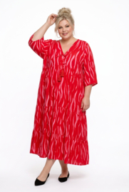 Vincenzo Allocca oversized viscose  BOHO A-lijn jurk apart