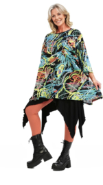 AKH oversized katoen A-lijn tuniek/top  apart