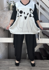 CN-G viscose A-lijn top/ tuniek stretch
