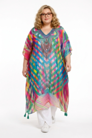 ONE OF A KIND  zomer poncho/tuniek ( extra groot)
