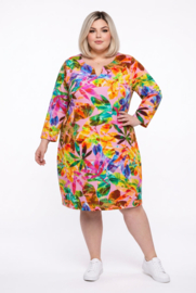 Ophilia premium kwaliteit katoen jurk  stretch