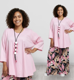 Moonshine  katoen A-lijn tuniek stretch/meerdere kleuren