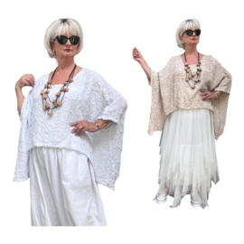 Moonshine oversized  katoen top apart stretch /in meerdere kleuren
