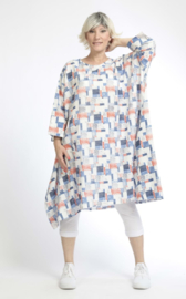 AKH oversized viscose/linnen  A-lijn tuniek apart