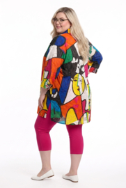 Bubblee oversized katoen A-lijn hemd/blouse
