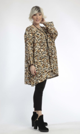 AKH oversized viscose/linnen A-lijn tuniek apart