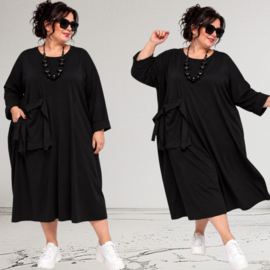 ITALIA MODA katoen jurk met zakken /stretch/in meerdere kleuren