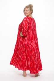 Vincenzo Allocca oversized viscose  BOHO A-lijn jurk apart