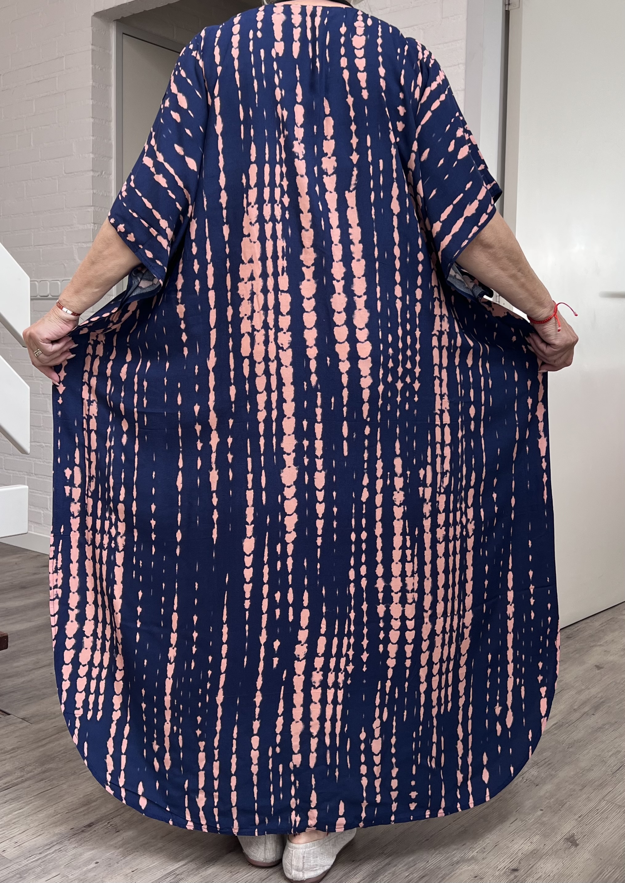 ITADIVA zomer viscose poncho/niet doorschijnende