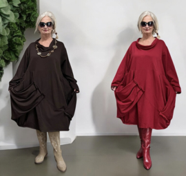 Moonshine winter tricot katoen A-lijn jurk stretch/in meerdere kleuren