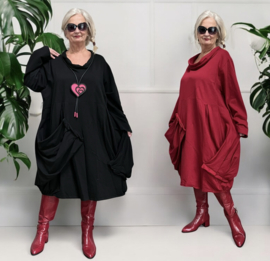Moonshine winter tricot katoen A-lijn jurk stretch/in meerdere kleuren