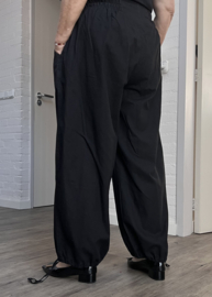 KEKOO design  oversized katoen ballon broek zwart