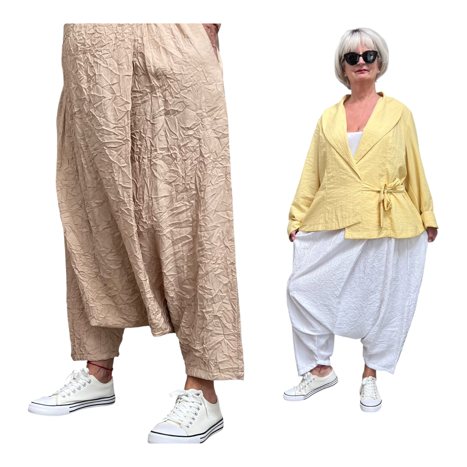 SINNE design..  viscose harembroek/in meerdere kleuren