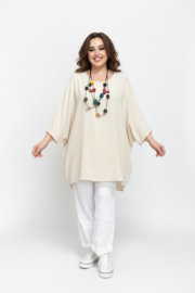 ITALIA MODA oversized viscose A-lijn top /in meerdere kleuren