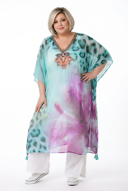 ONE OF A KIND  zomer poncho/tuniek ( extra groot)
