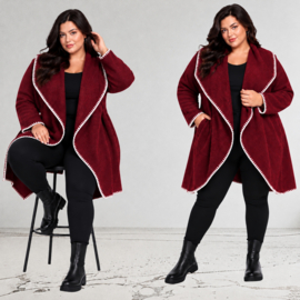 ITALIA MODA wol mix oversized vest/blazer/stretch