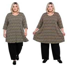 Naveed oversized viscose mix A-lijn tuniek stretch