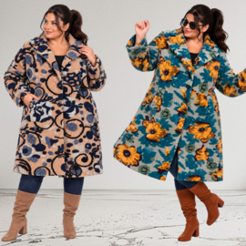 ITALIA MODA zachte wolmix jas/mantel/ stretch /in meerdere kleuren