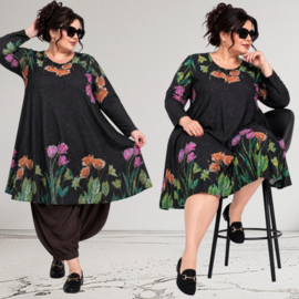 ITALIA MODA jersey viscose A-lijn jurk /stretch