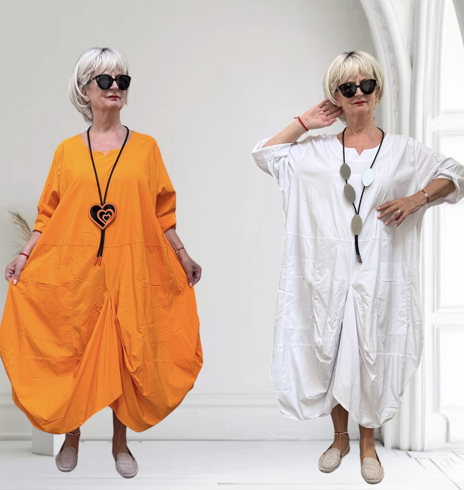 Moonshine stretch viscose A-lijn jurk apart/in meerdere kleuren