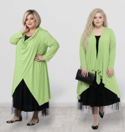 Naveed  oversized viscose jersey vest/stretch