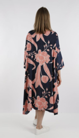 AKH viscose A-lijn blazer/jurk met knoopsluiting apart