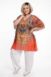 ONE OF A KIND  viscose zomer poncho/tuniek