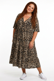 Vincenzo Allocca oversized viscose  BOHO A-lijn jurk apart